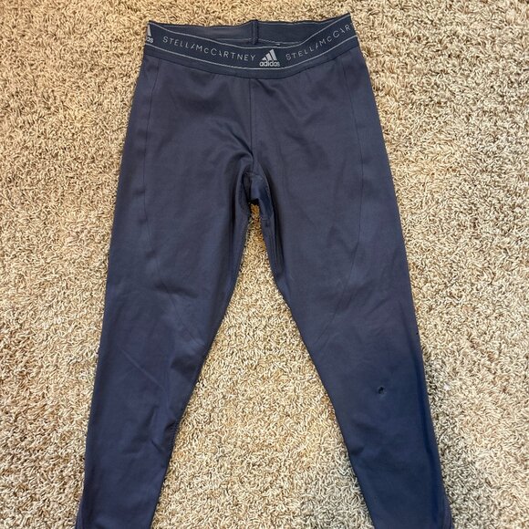 Stella McCartney X Adidas Running Leggings in Gray Women's Size Small - Picture 1 of 7